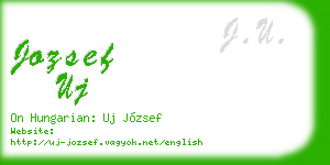 jozsef uj business card